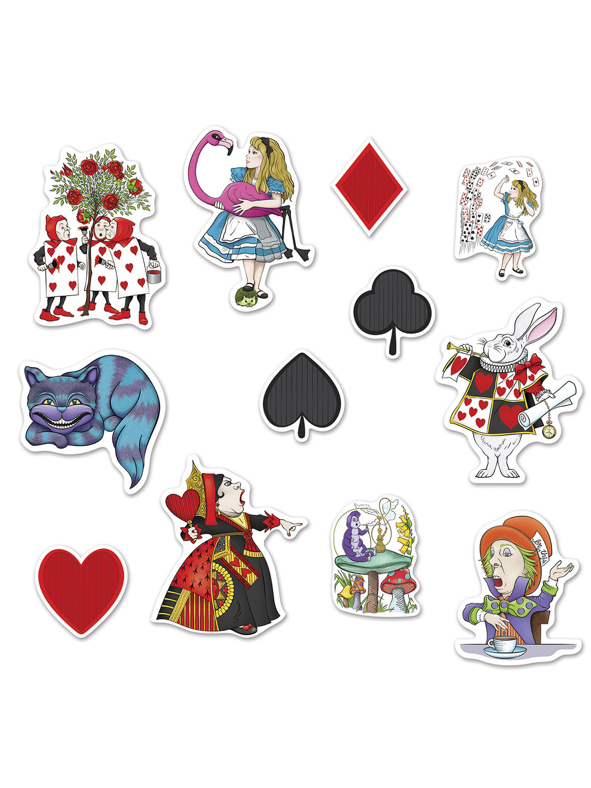 Alice In Wonderland Cutout Decorations Novelties Parties Direct Ltd